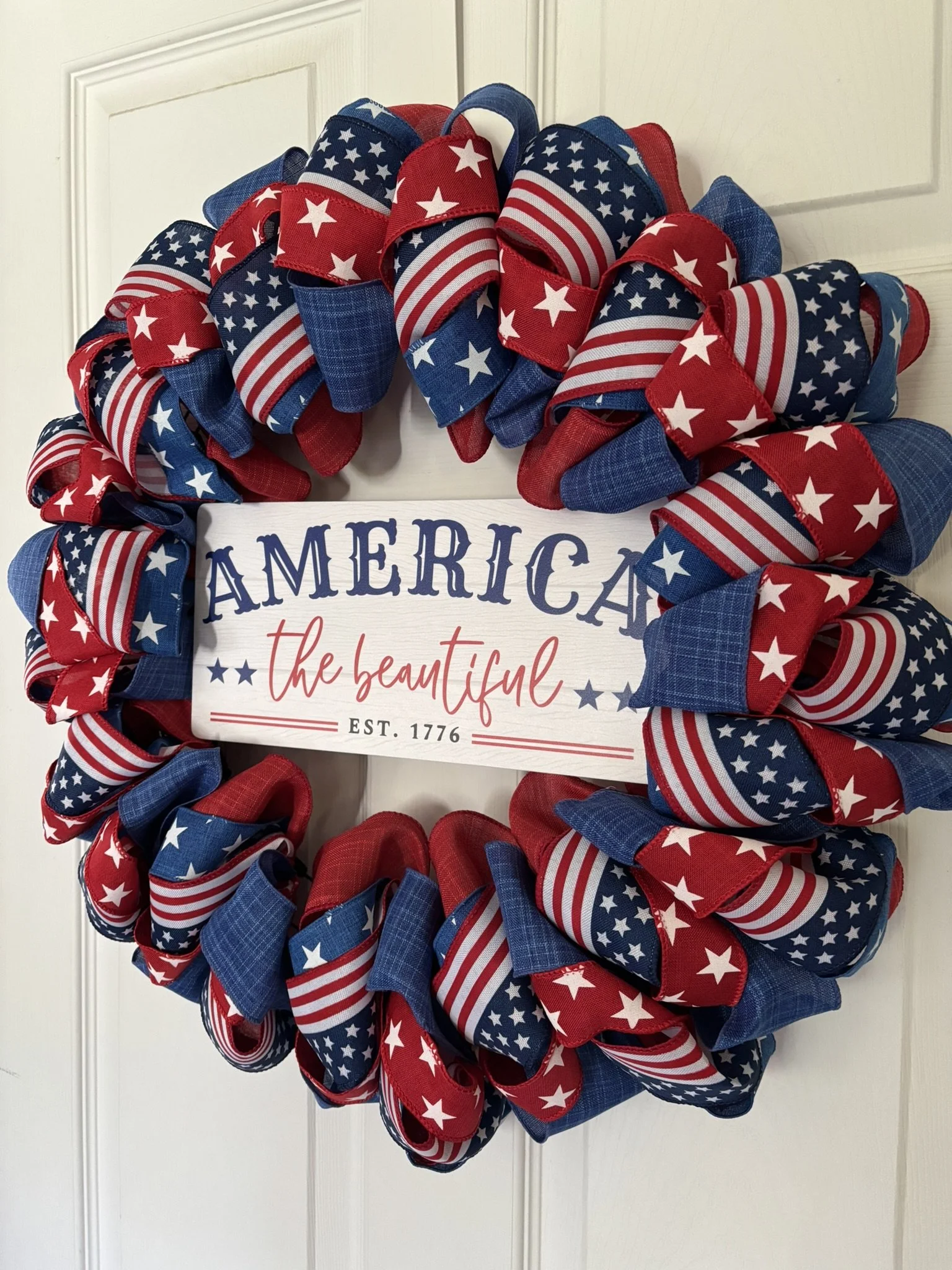 America the Beautiful Ribbon Wreath Right Side.JPEG