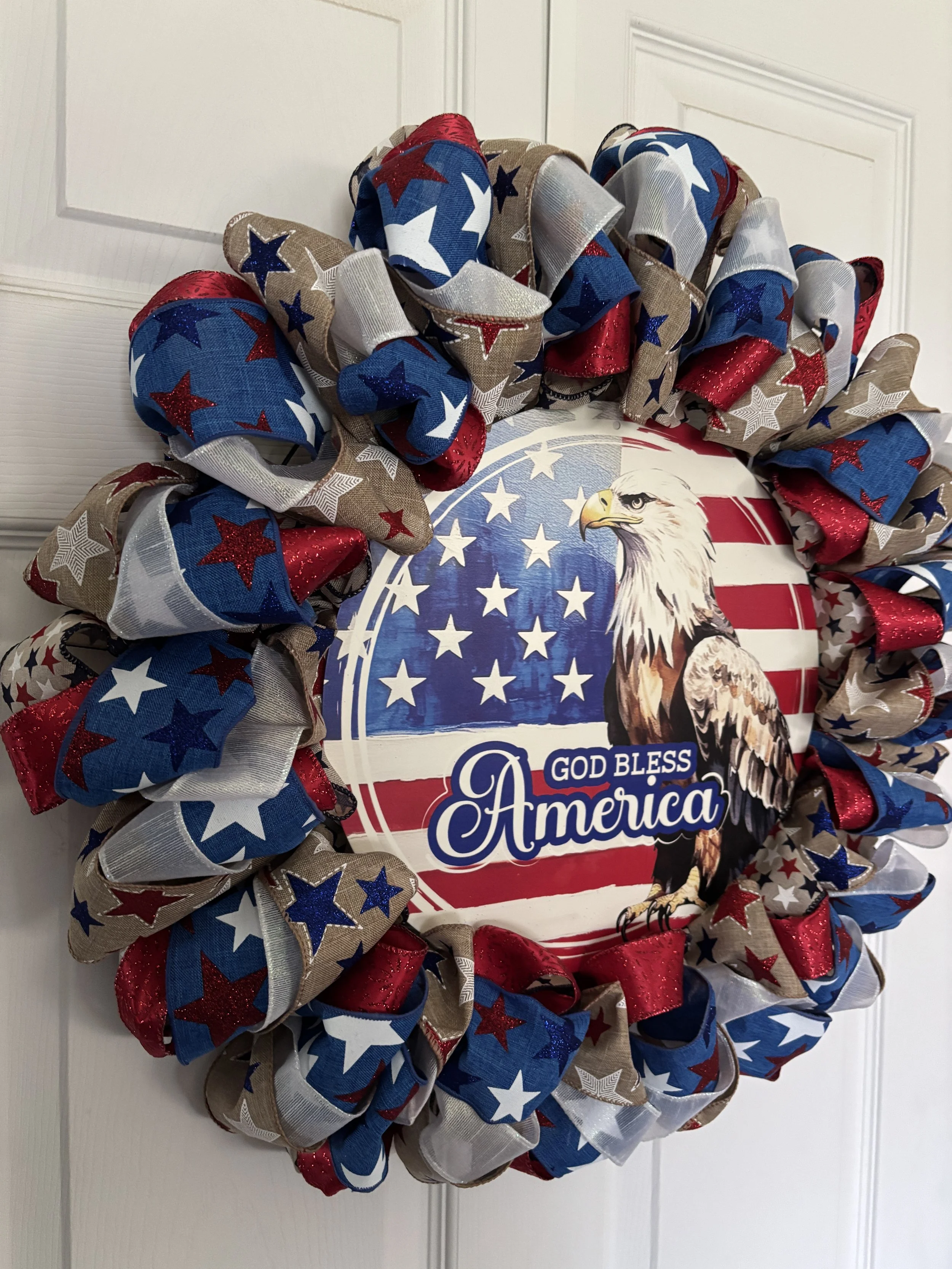 God Bless America Bald Eagle Left.JPG