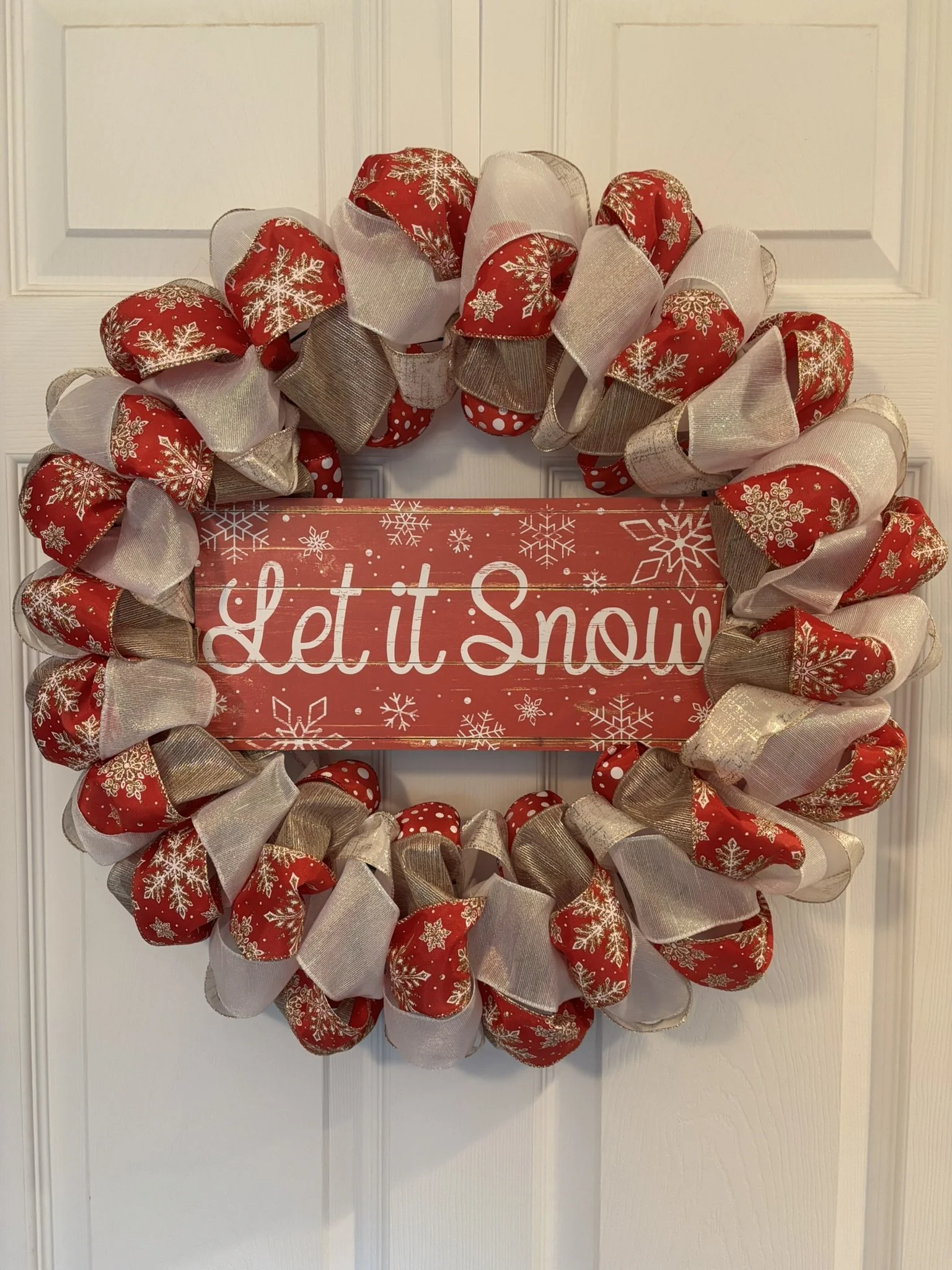 Sparkling Let It Snow Winter Wreath