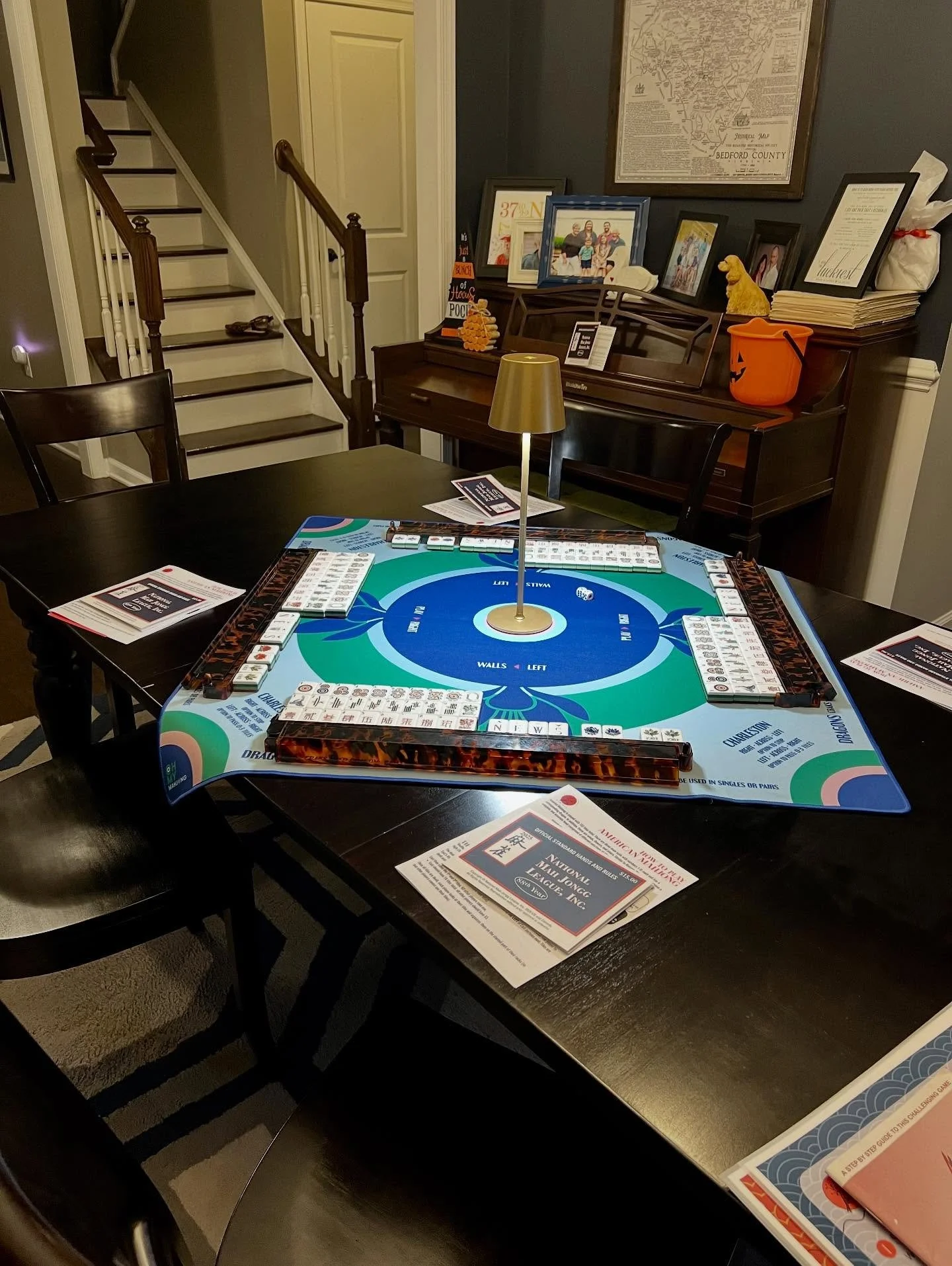 About last night&hellip;

I taught a private lesson for a talented group of women who caught on so quickly to our favorite game. 🀄️ We worked through the card, tiles, gameplay, and then dived right into the Charleston! Some close calls and sometimes