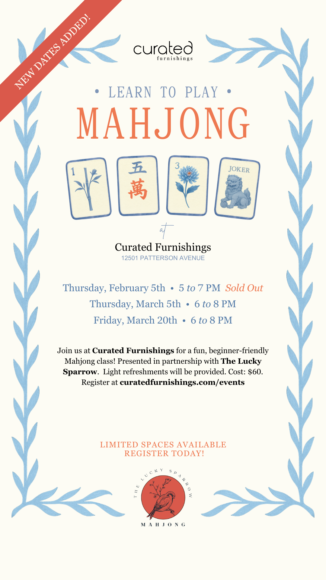 TLS @ Curated Furnishings!