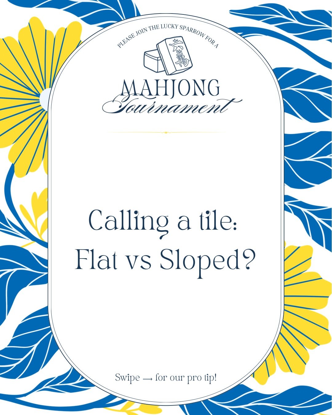 Where you put your tiles is just as important as which ones you play. 

When you call a discard for an exposure, it must be placed on the flat part of your rack. If you accidentally place a called tile on the sloped part&mdash;where your hidden hand 