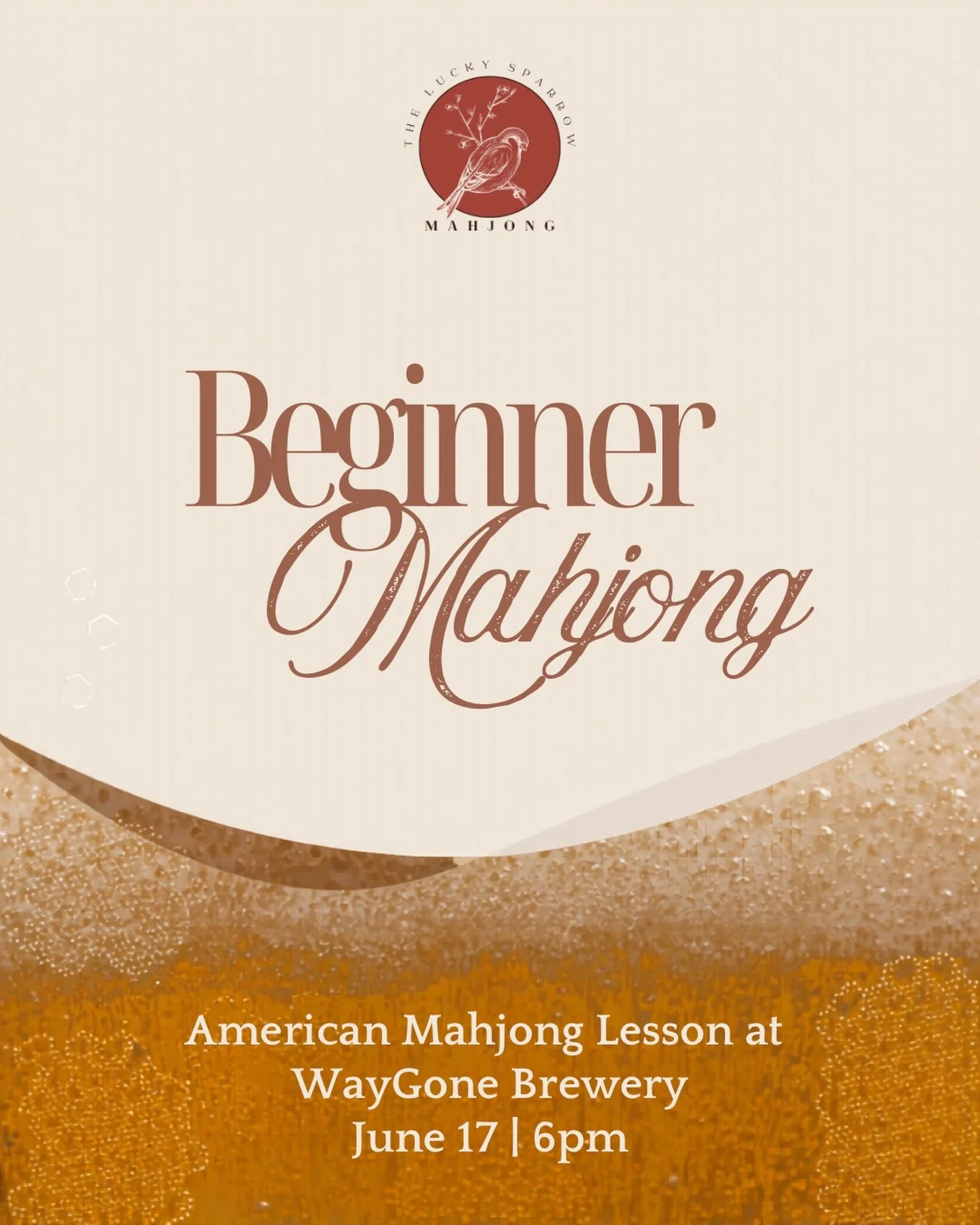 Looking for a place to learn American Mahjong (NMJL)? We&rsquo;re hosting a lesson at @waygonebrewery this June! Perfect for beginners - we walk you through everything from setup to gameplay and beyond. Grab a friend and a beer and join in on the fun