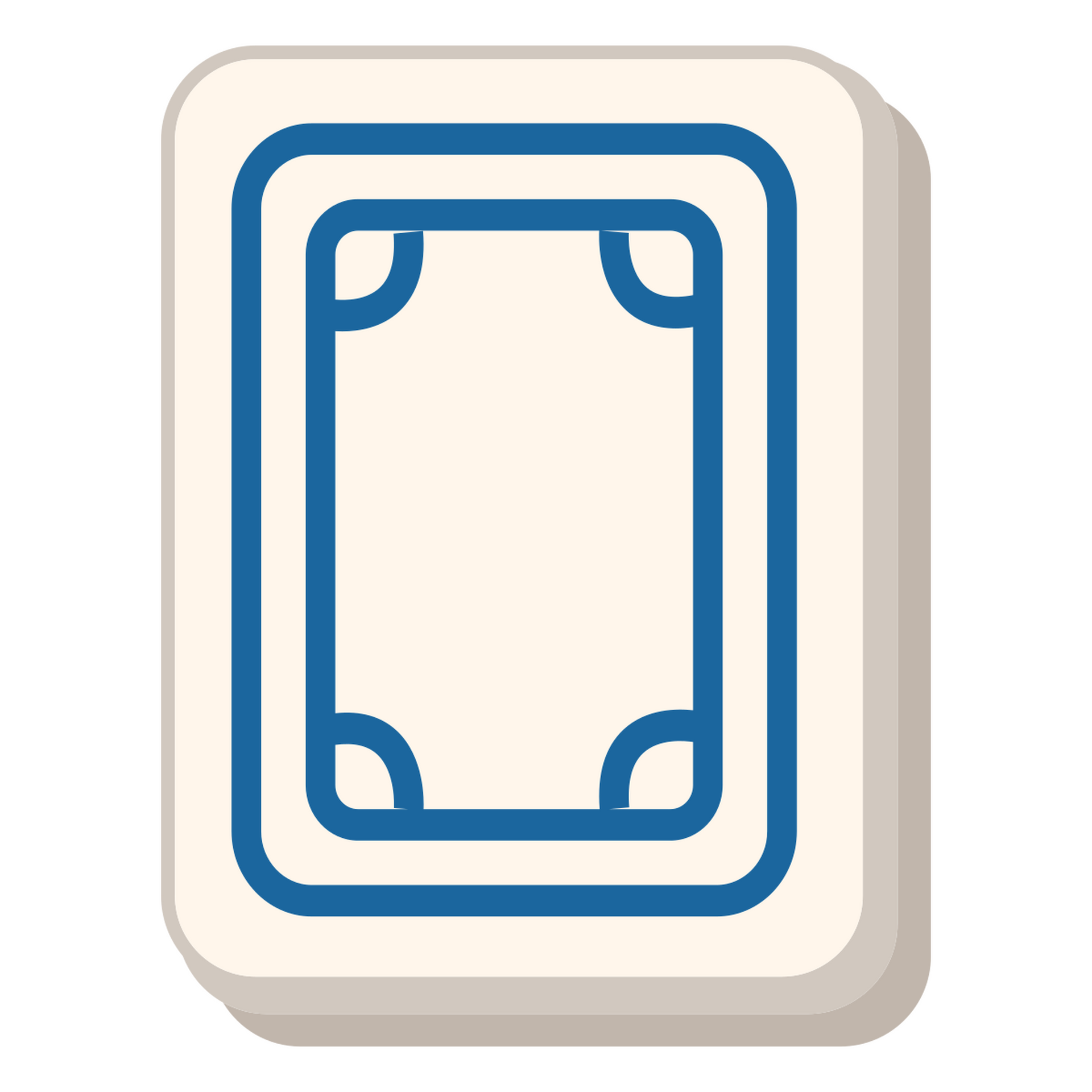 A soap (or zero) mahjong tile