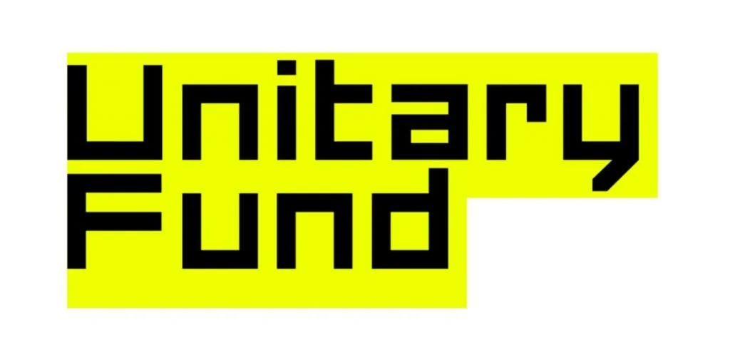 Text that reads 'Unitary Fund' in bold black letters on a yellow background.
