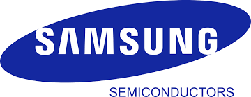 Samsung Semiconductors logo on a sign or banner