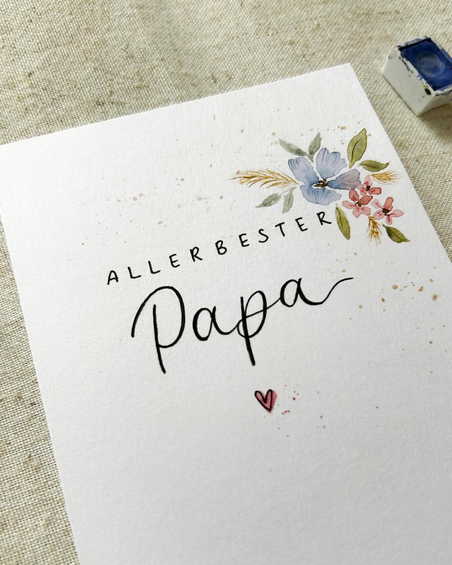 Happy Papatag - du bist der Beste ❤️✨
#fathersday #vatertag #handlettering #kalligraphie #lettering #letterart #aquarell #watercolor #floralwatercolor