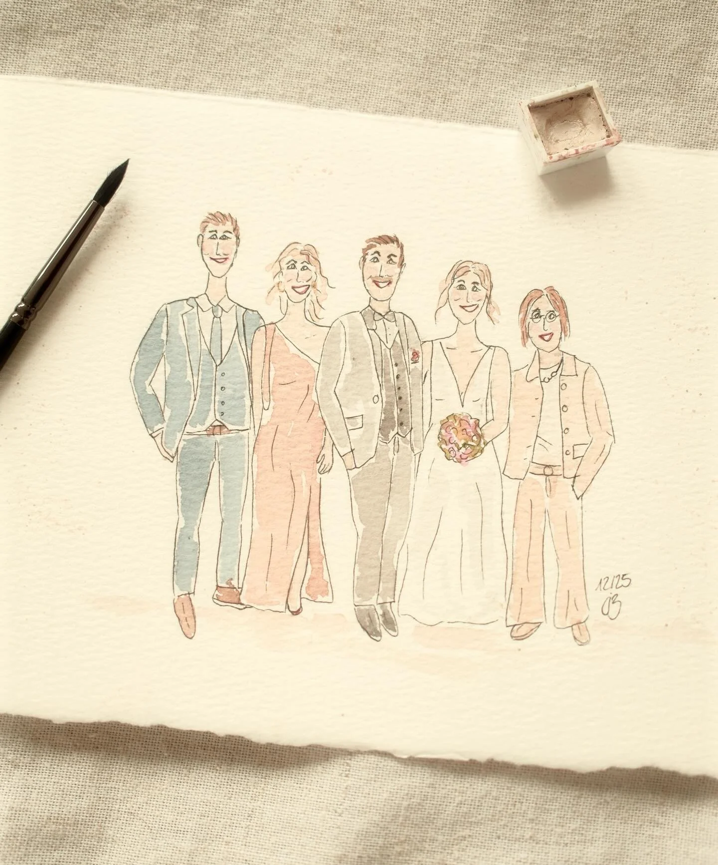 Besondere Momente einfangen. 🫶🏼
Unverwechselbar und einzigartig als Illustration. ✨

Dieses Bild durfte ich als kleinen Weihnachtsauftrag illustrieren. 🖊️ 

#illustration #aquarell #aquarellillustration