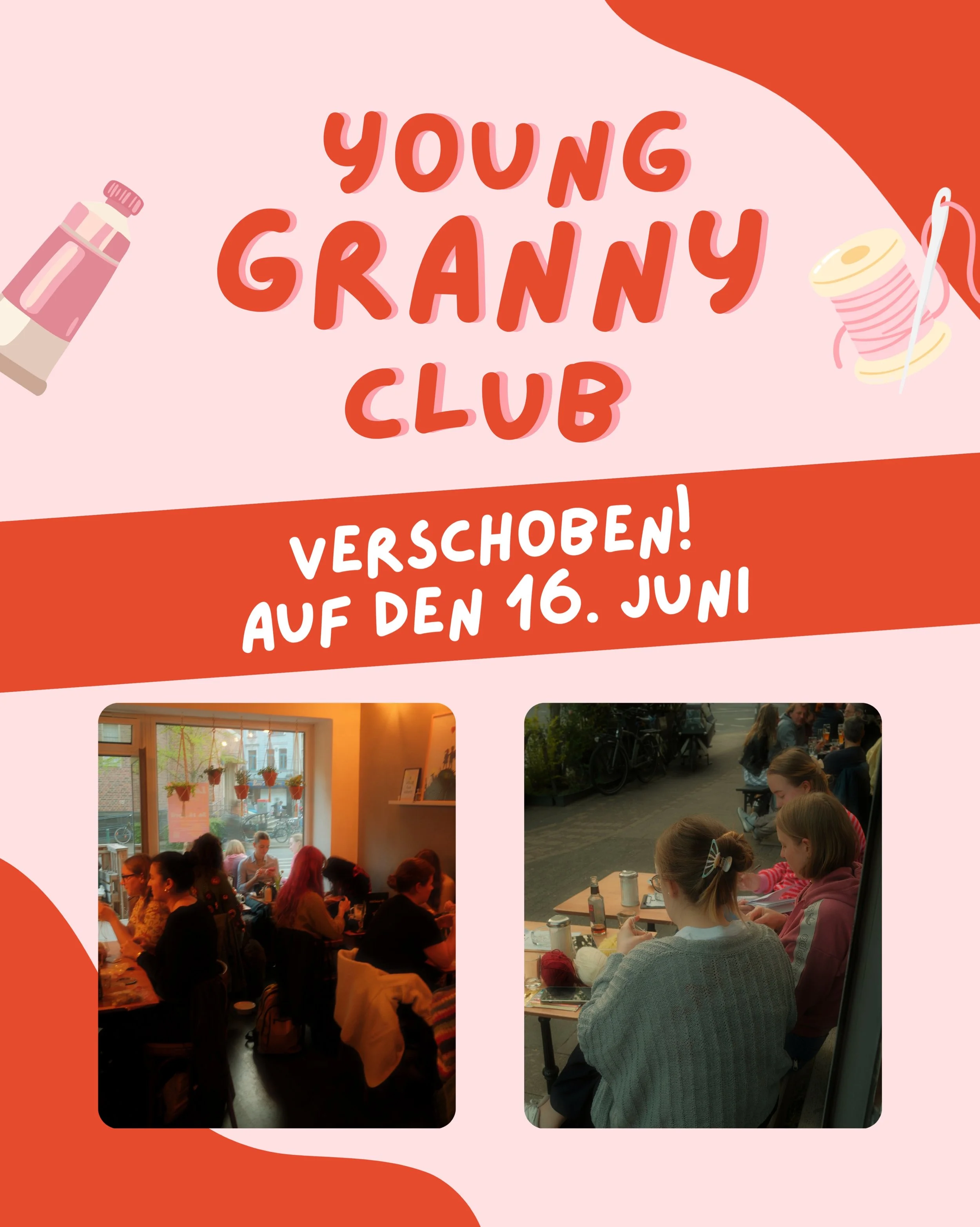 Leider m&uuml;ssen wir wegen den Wetteraussichten unser Treffen verschieben. ☔️ 

Wir sehen uns aber schon n&auml;chste Woche und ich freu mich schon so sehr auf einen kreativen Abend mit euch. 🧡 

🗓️ 16. Juni 
⏰ ab 18:30 Uhr 
📍 Hofgarten D&uuml;s