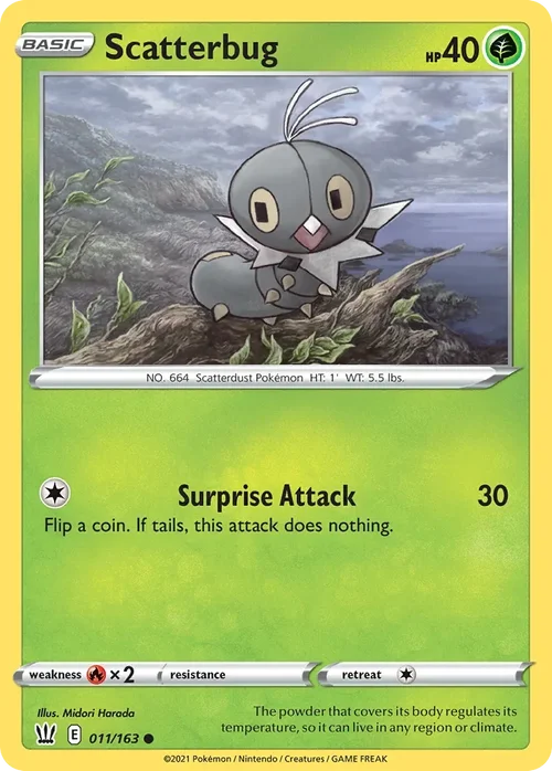 011/163 from Battle Styles Common Pokemon Card