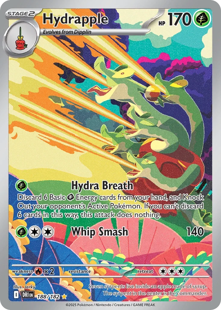 Hydrapple 188 Pokemon card from Destined Rivals set