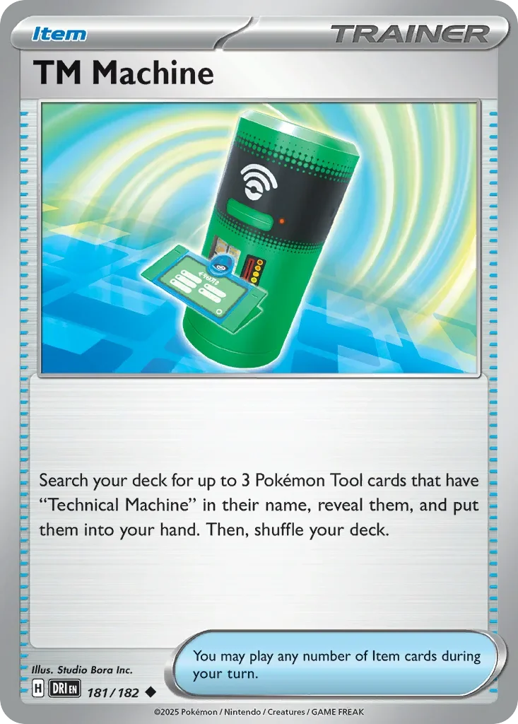 TM Machine 181 Pokemon card from Destined Rivals set