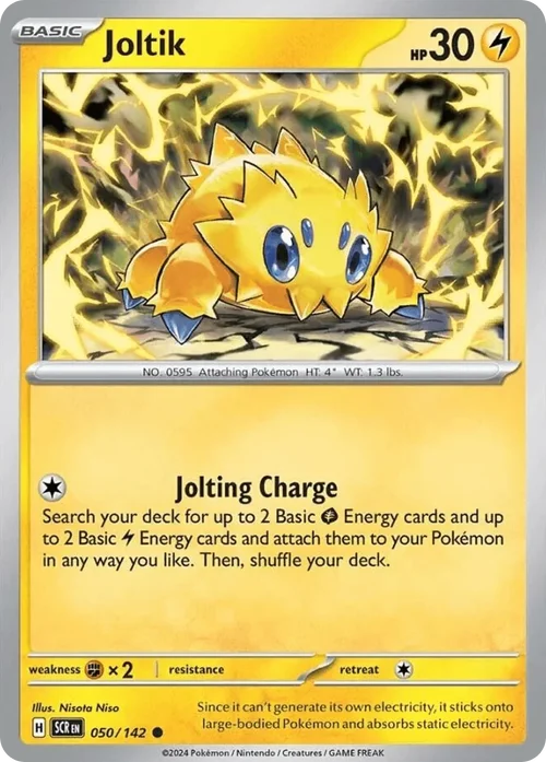Joltik 50 Pokemon card from Stellar Crown set