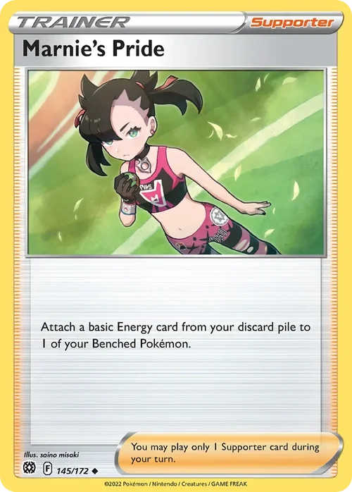 Marnie's Pride 145 Pokemon card from Brilliant Stars set