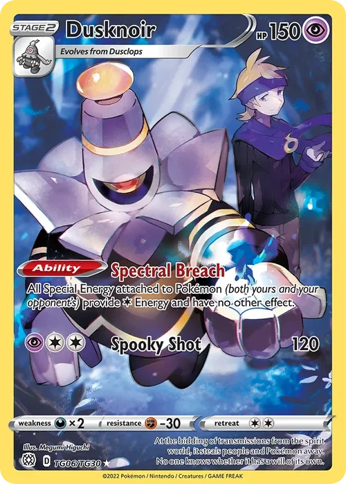 Dusknoir 006 Pokemon card from Brilliant Stars set