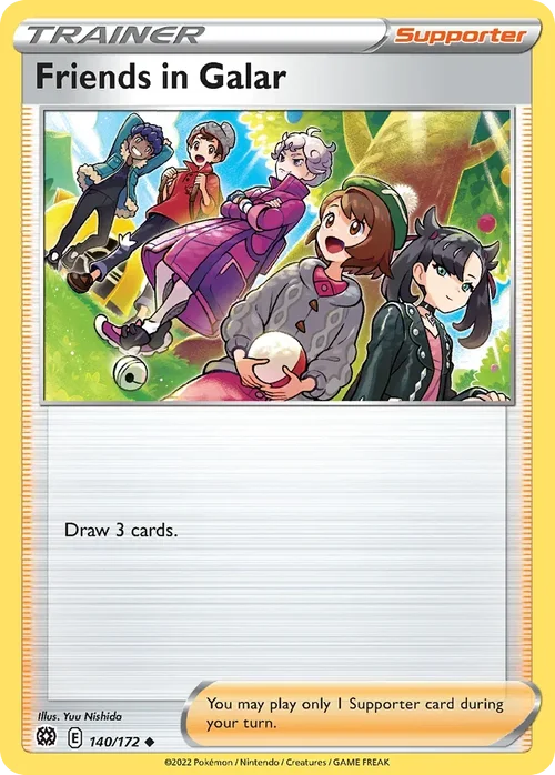 Friends in Galar 140 Pokemon card from Brilliant Stars set