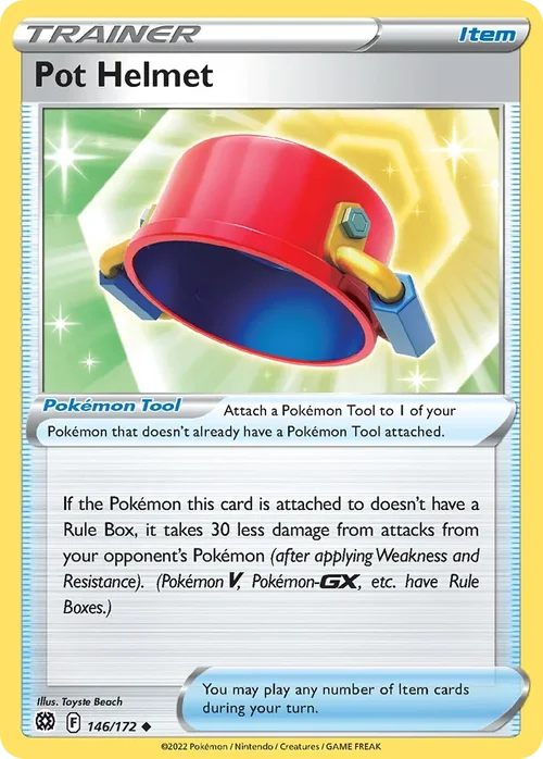 Pot Helmet 146 Pokemon card from Brilliant Stars set