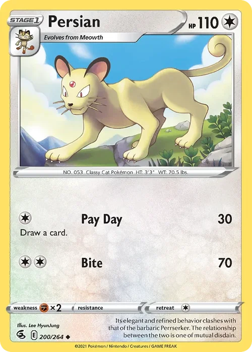 200/264 from Fusion Strike Uncommon Pokemon Card