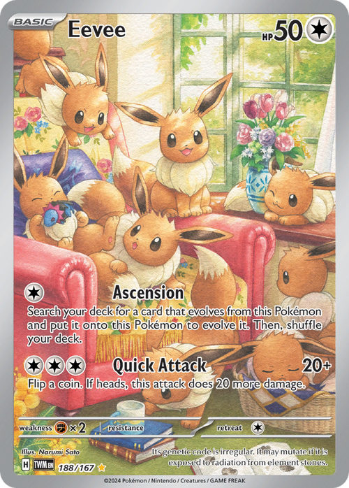 188/167 from Twilight Masquerade Illustration Rare Pokemon Card