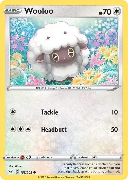 153/202 from Sword & Shield Common Pokemon Card