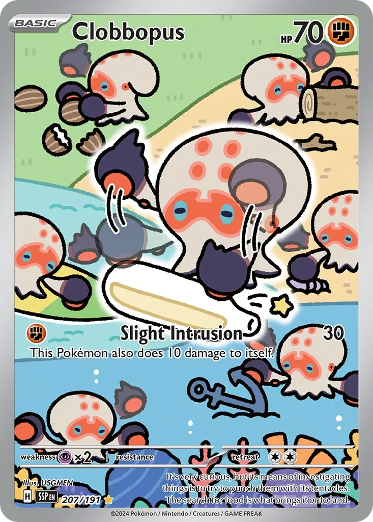 Clobbopus 207/167 Pokemon card from Surging Sparks set