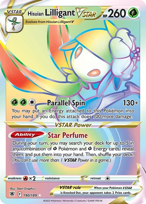 190/189 from Astral Radiance Rainbow Rare Pokemon Card