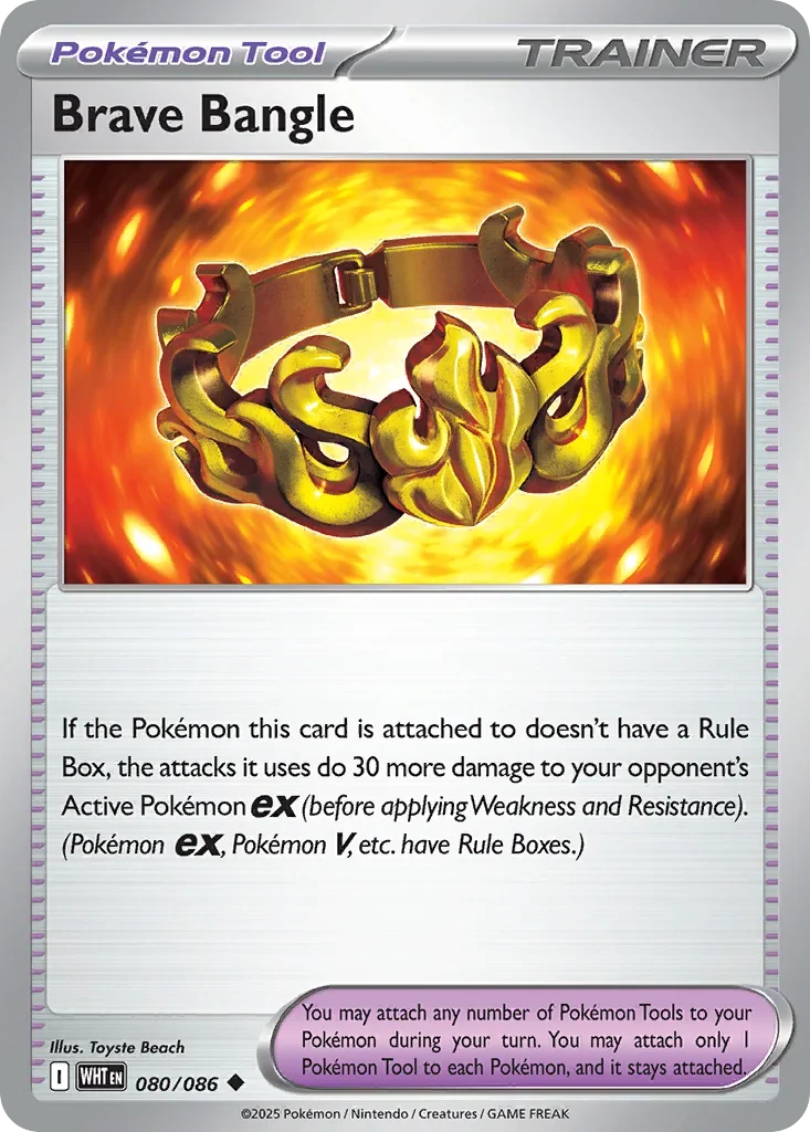Brave Bangle 80 Pokemon card from White Flare set
