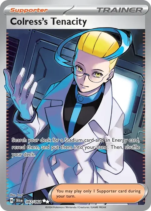 Colress's Tenacity 87 Pokemon card from Shrouded Fable set