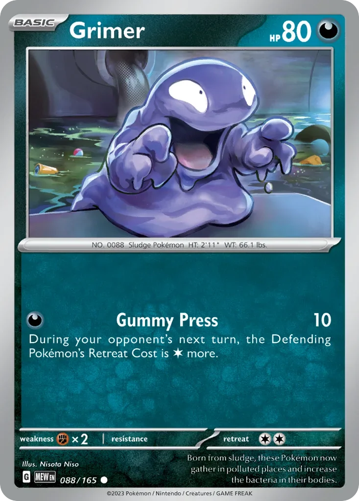 Grimer 088 Pokémon card