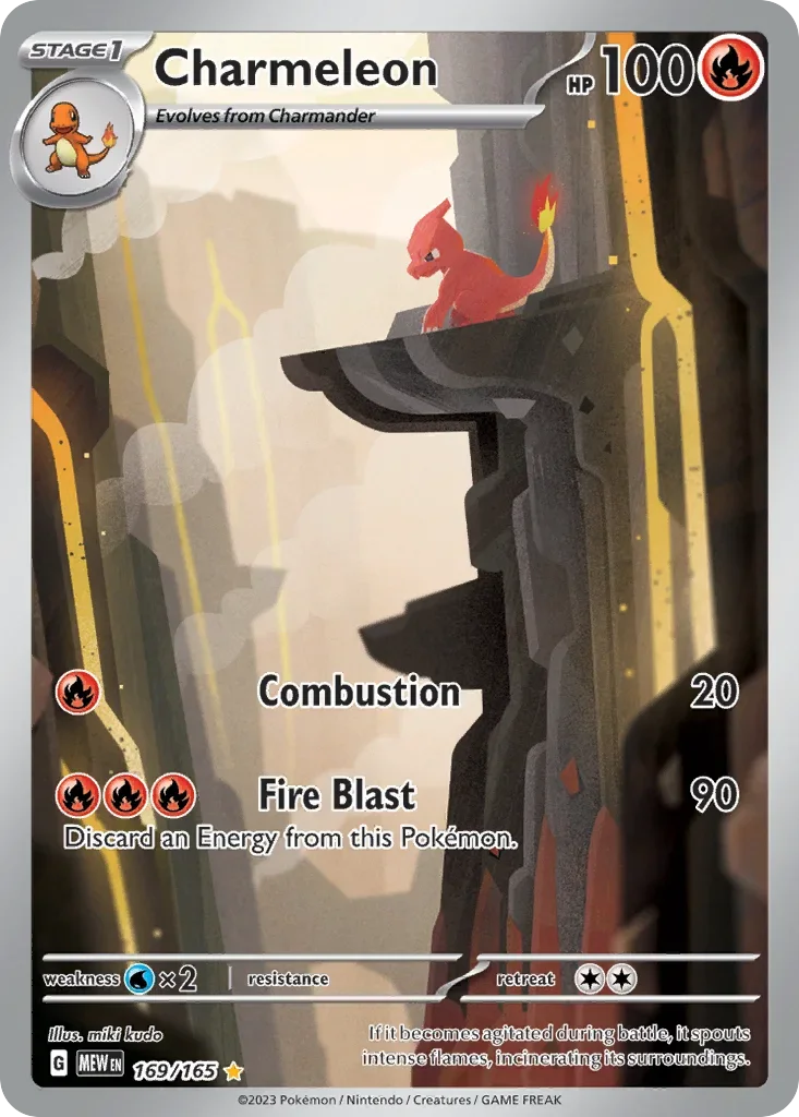 Charmeleon 169 Pokémon card