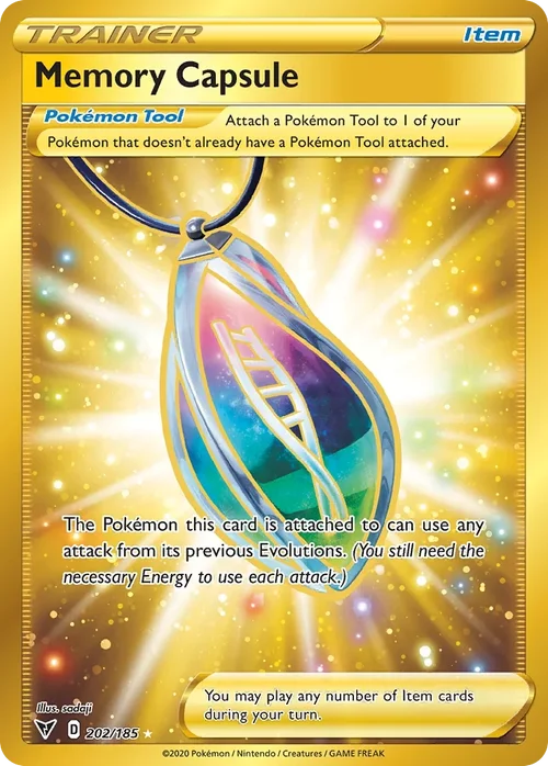 Memory Capsule 202 Pokemon card from Vivid Voltage set