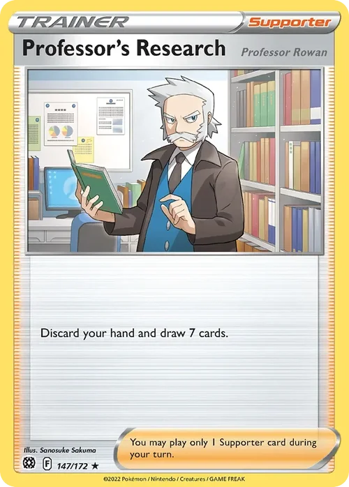 Professor's Research 147 Pokemon card from Brilliant Stars set