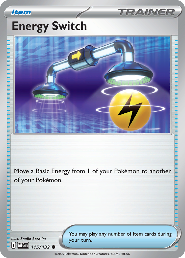 Energy Switch 115 Pokemon card from Mega Evolution set