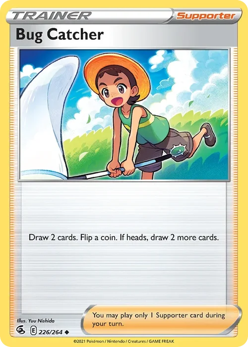 Bug Catcher 226 Pokemon card from Fusion Strike set