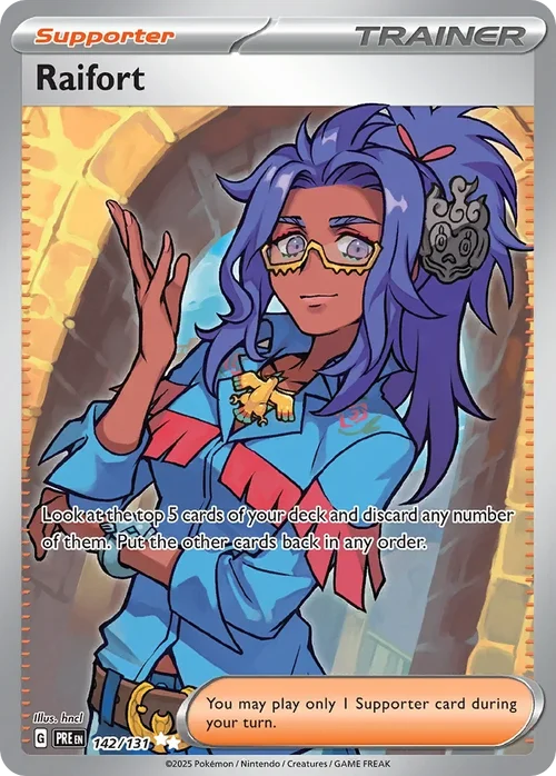 Raifort 142 Pokemon card from Prismatic Evolutions set