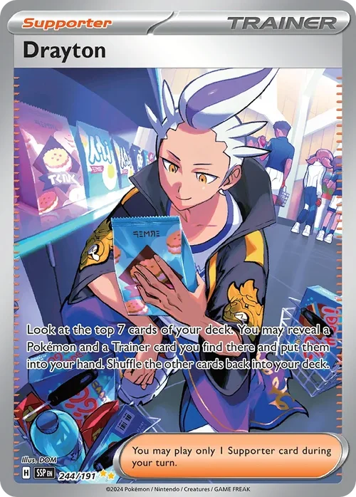 244/191 from Surging Sparks Card List Special Illustration Rare Pokemon Card