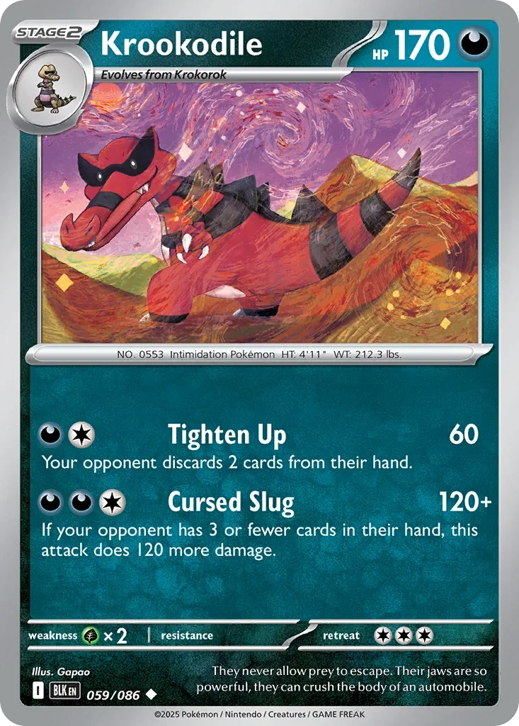 Krookodile 59 Pokémon card - Uncommon