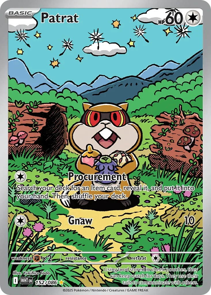 Patrat 152 Pokemon card from White Flare set