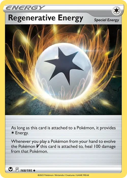Regenerative Energy 168 Pokemon card from Silver Tempest set