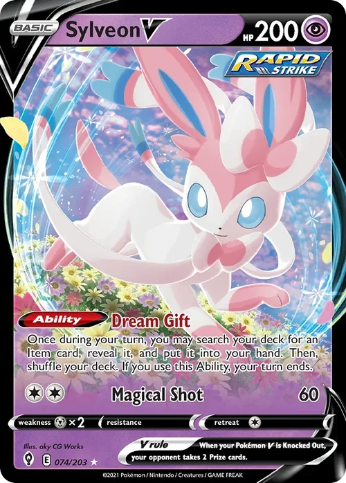 074/203 from Evolving Skies Ultra Rare Pokemon Card