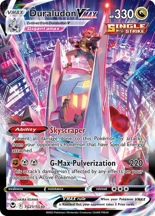 Duraludon VMAX TG21 Pokemon card from Silver Tempest set