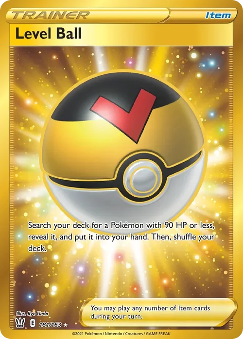 181/163 from Battle Styles Gold Secret Rare Trainer Card