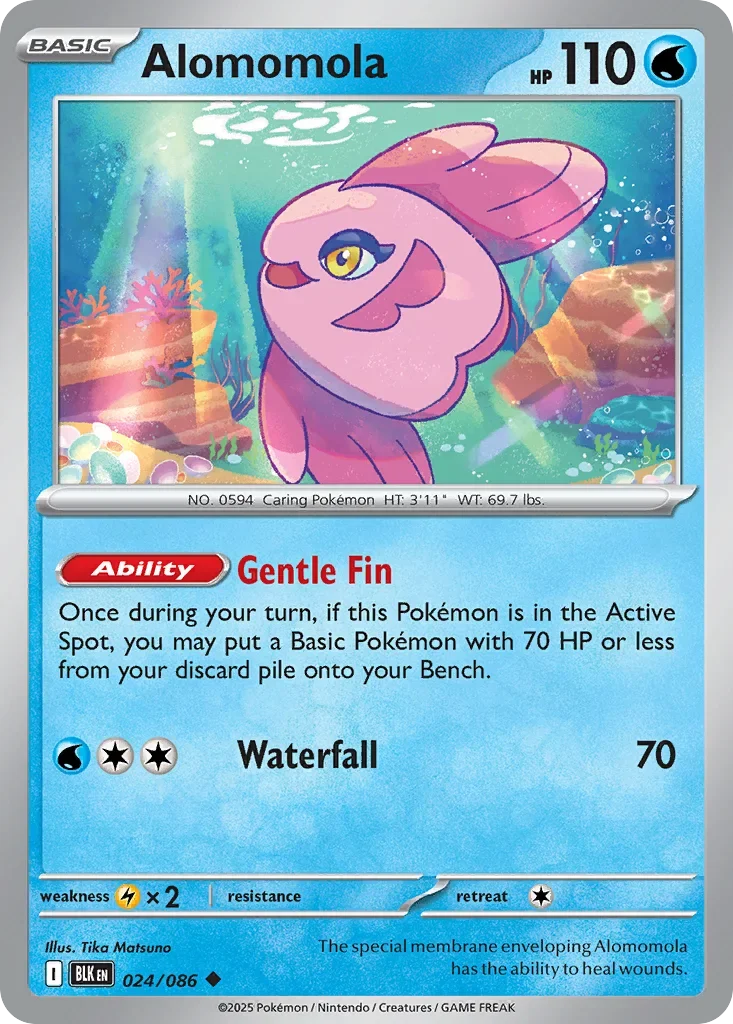 Alomomola 24 Pokémon card - Uncommon