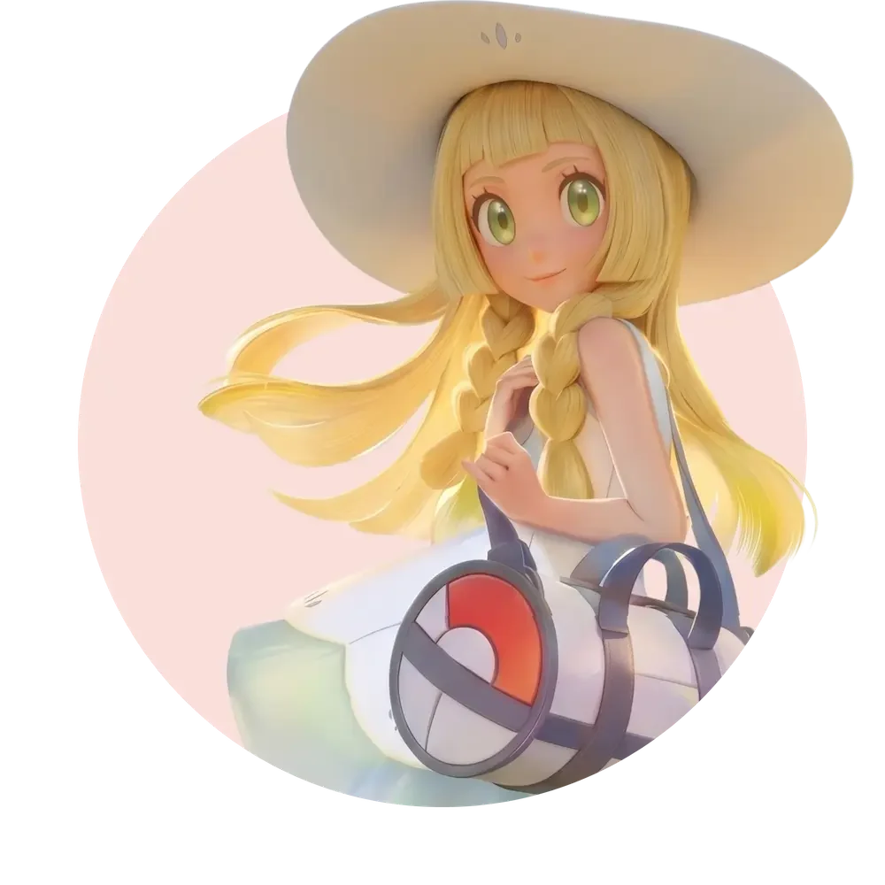 Lillie holding her bag