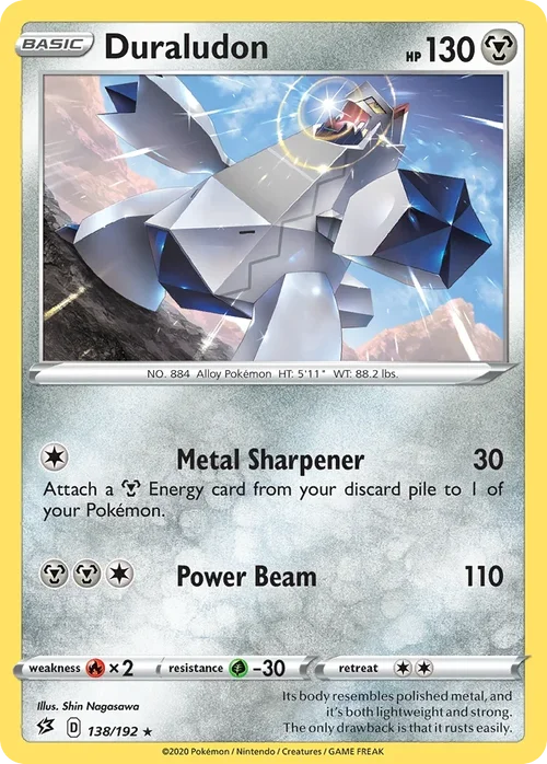 Duraludon 138 Pokemon card from Rebel Clash set
