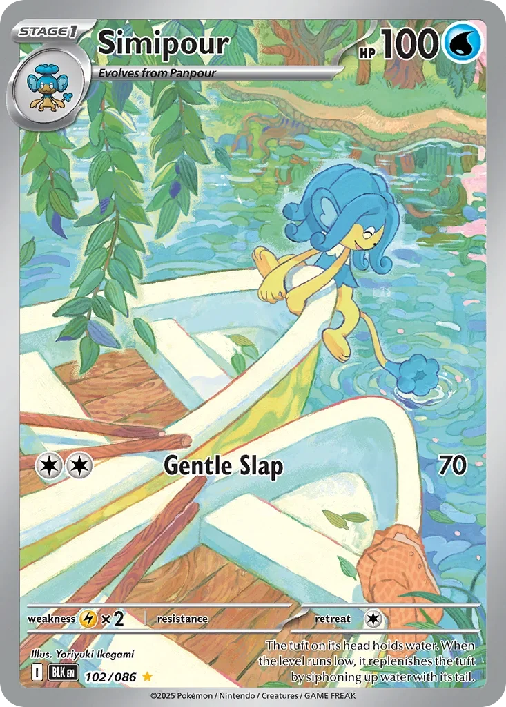Simipour 102 Pokémon card - Illustration Rare