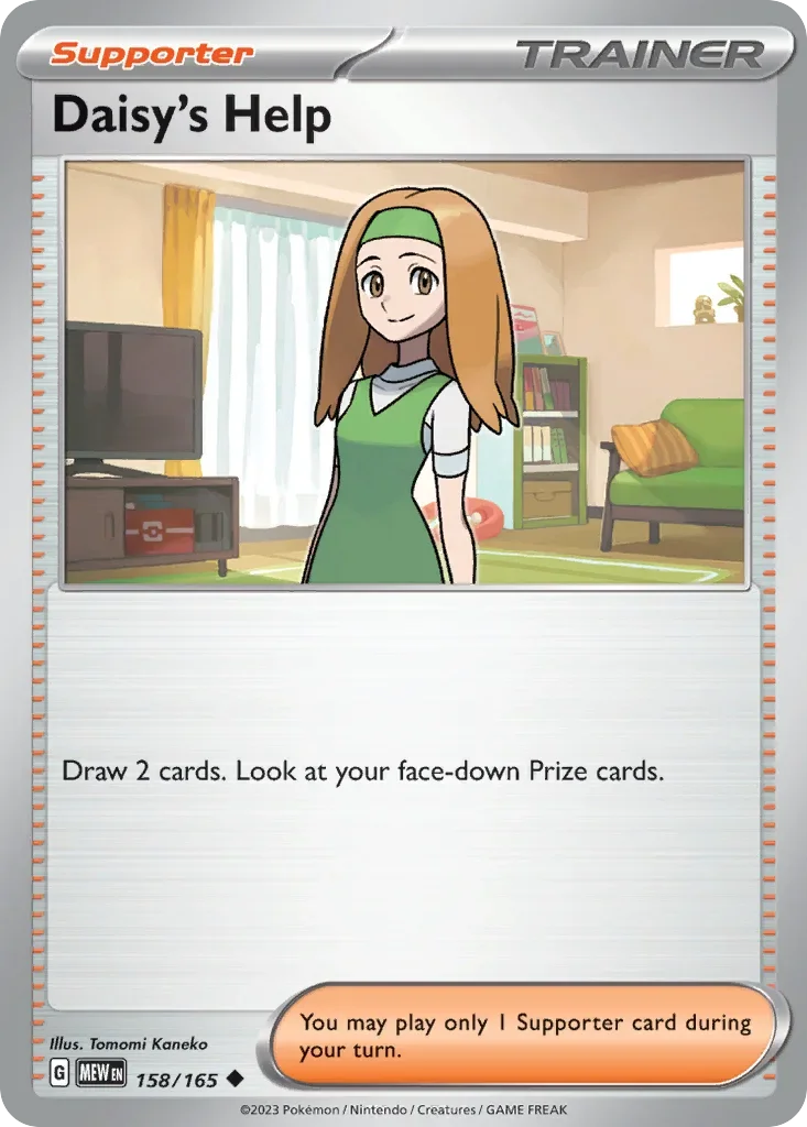 Daisy's Help 158 Pokémon card