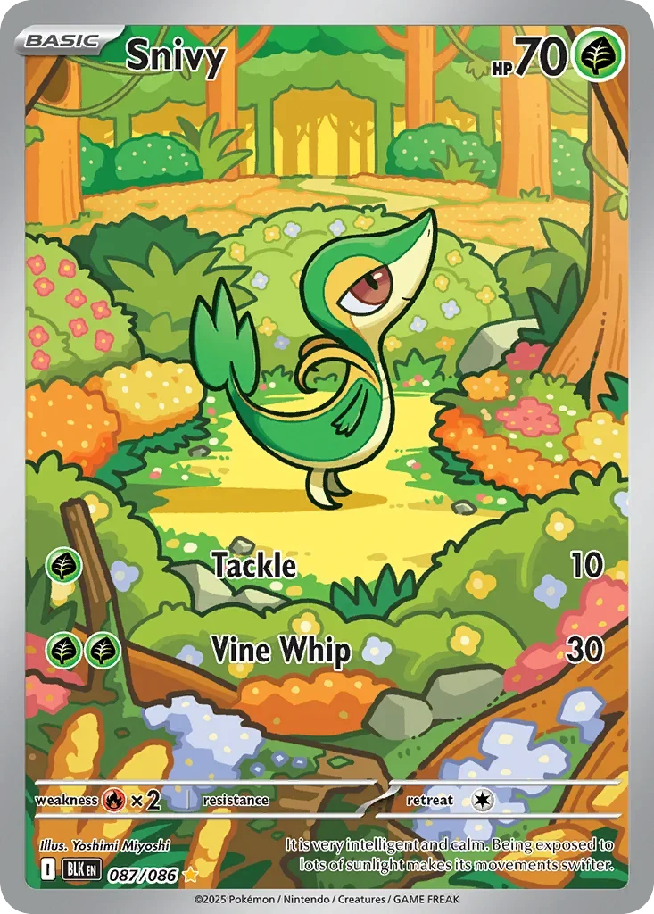 Snivy 87 Pokémon card - Illustration Rare