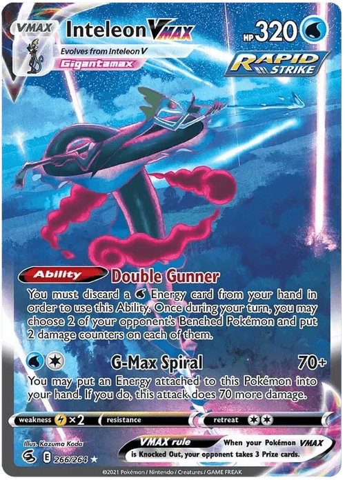 266/264 from Fusion Strike Alternate Art Secret Rare Pokemon Card