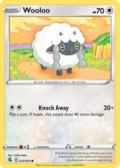 222/264 from Fusion Strike Common Pokemon Card